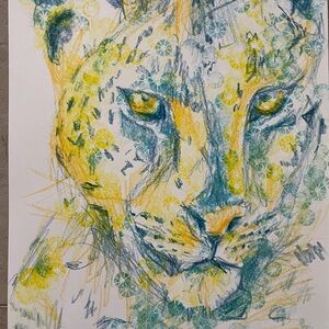 Vibrant Leopard Art Print